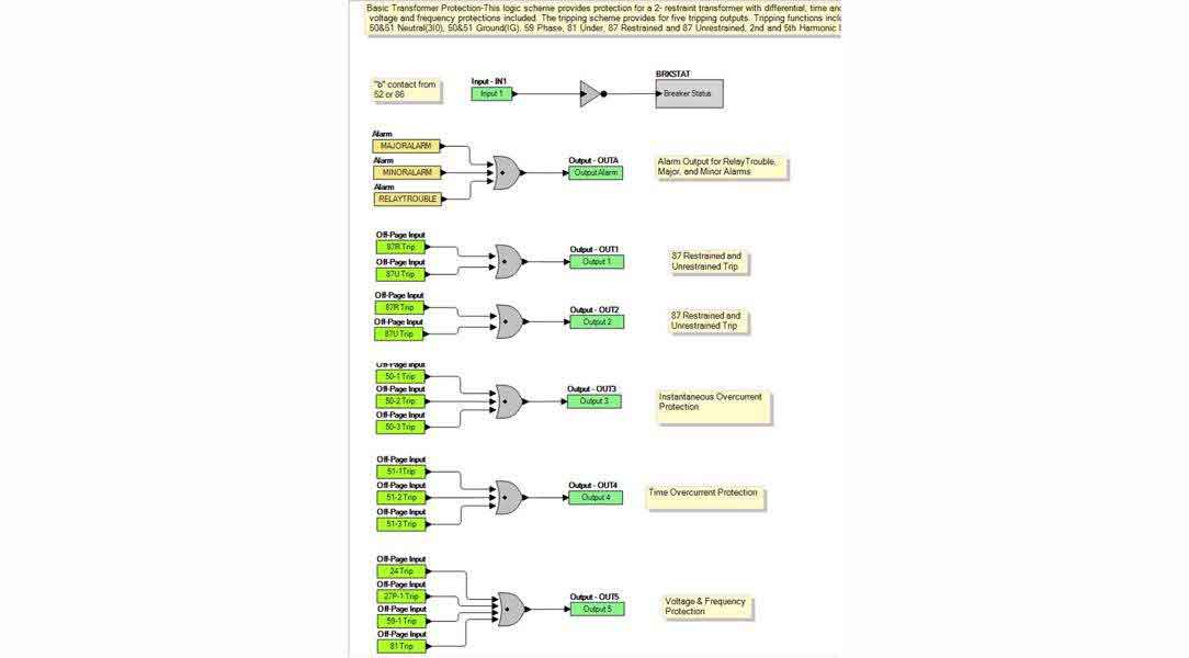 Preprogrammed logic for most two-winding transformer applications